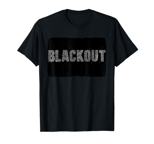 Cool Blackout Statement Costume T-Shirt
