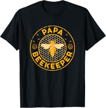 Papa Beekeeper, Bee Whisperer Distressed Retro Style T-shirt T-Shirt