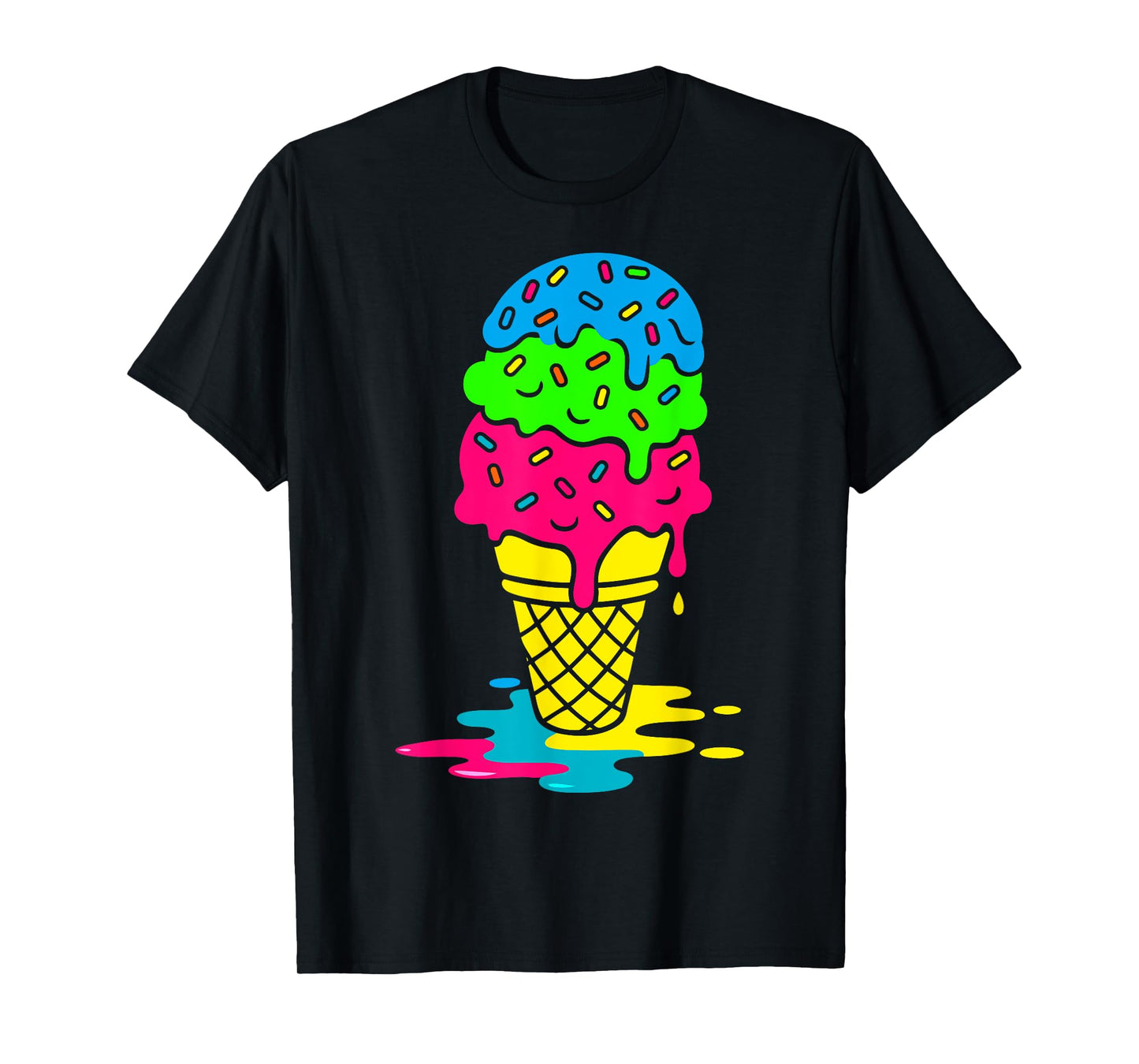 Funny Drip Bruh backto School Drip Ice+Cream for Boys Girls T-Shirt
