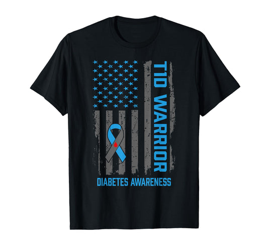 Type 1 Diabetes Awareness T1D Warrior Type One Diabetic T-Shirt