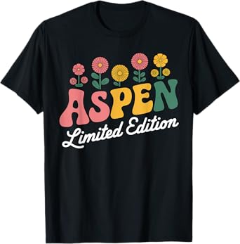 Aspen Limited Edition Vintage Custom Name Wife Grandma T-Shirt