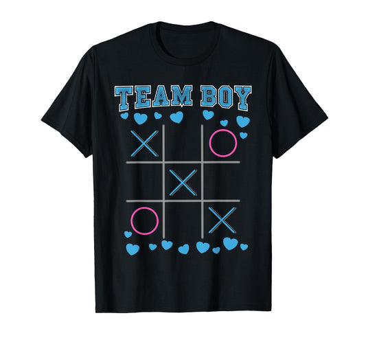 Cute Gender Reveal Baby Shower Party Team Boy Men Women Kids T-Shirt