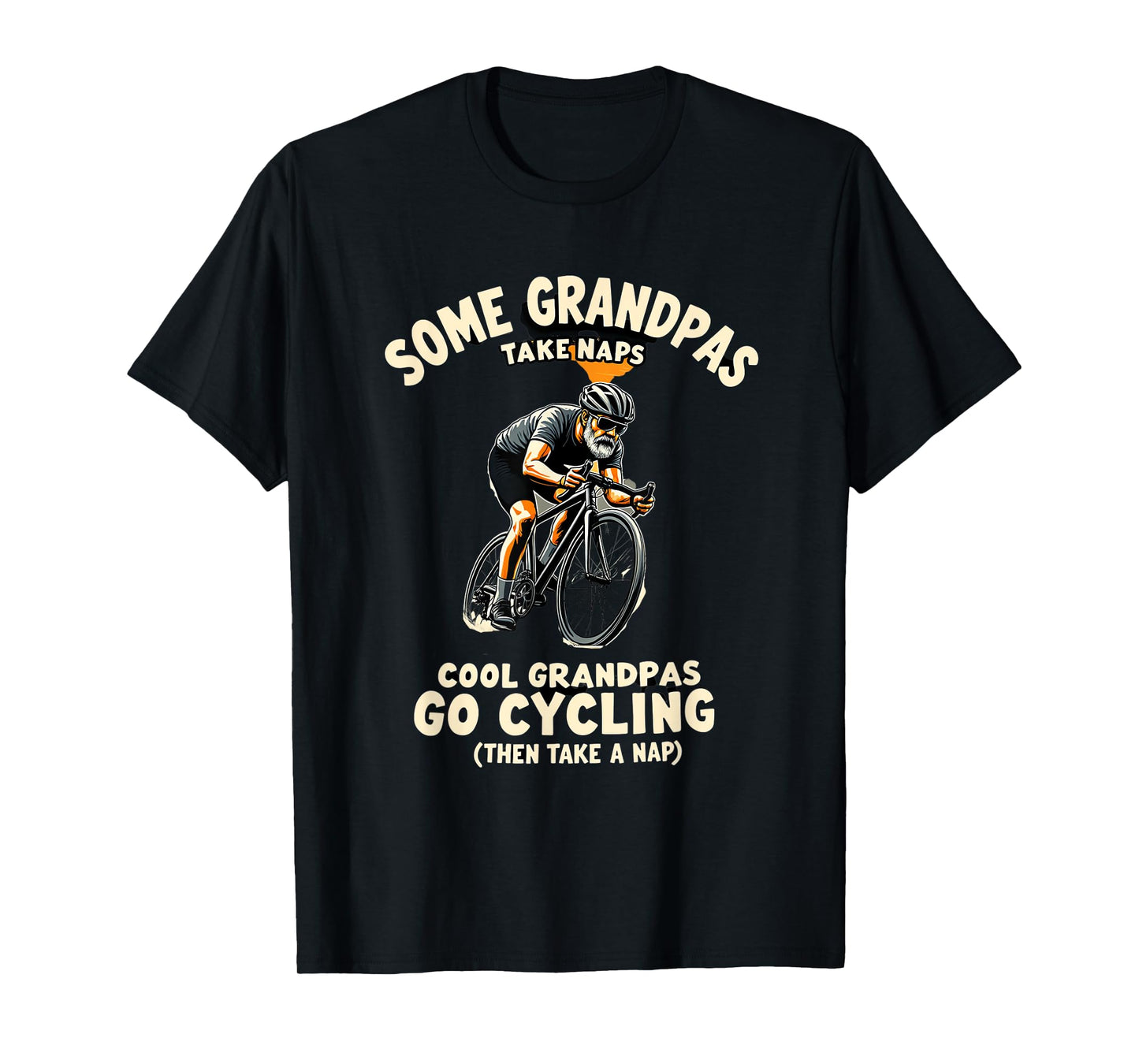 Cool Grandpas Go Cycling Then Take Naps T-Shirt