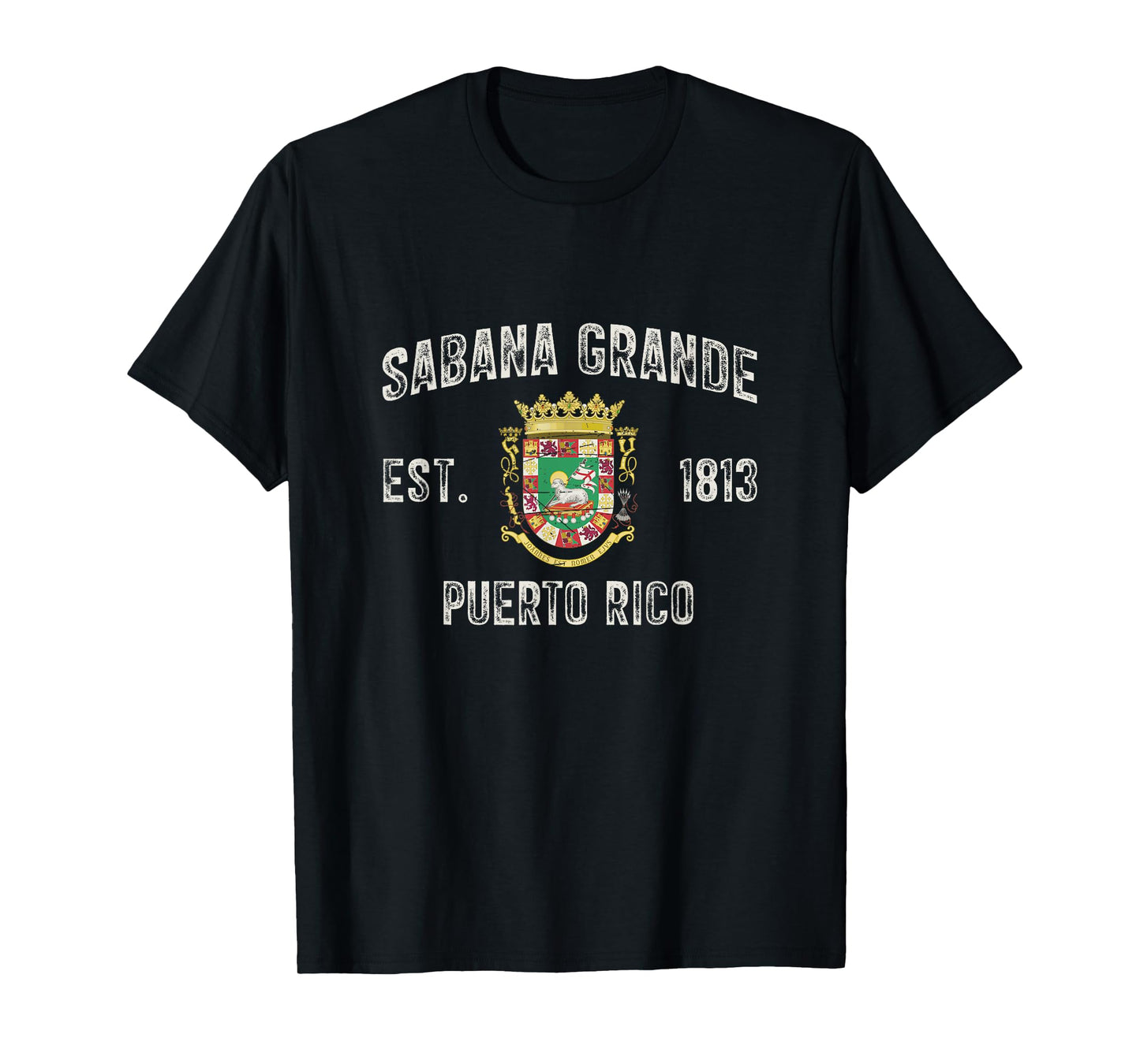 Sabana Grande In Puerto Rico Est 1813, Puerto Rico Armorial T-Shirt