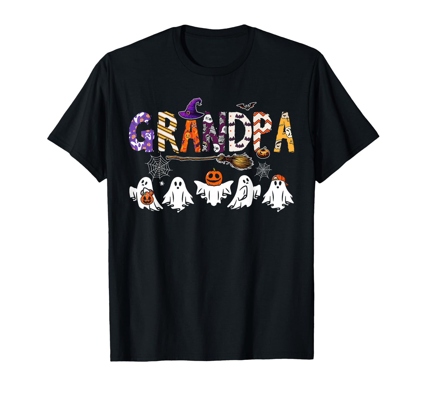 Grandpa Halloween Boo Ghost Horror Costume Funny Party T-Shirt