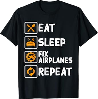 Funny Airplane Mechanic Aircraft Aviation Technician Gift T-Shirt
