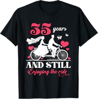 35th Wedding Anniversary Party 35 Years Still Enjoy The Ride T-Shirt