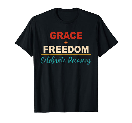 Grace+Freedom Celebrate Recovery Peace Love Apparel T-Shirt