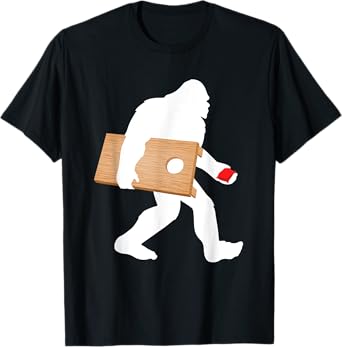 Funny Cornhole Art For Men Women Cornhole Players Lawn Game T-Shirt