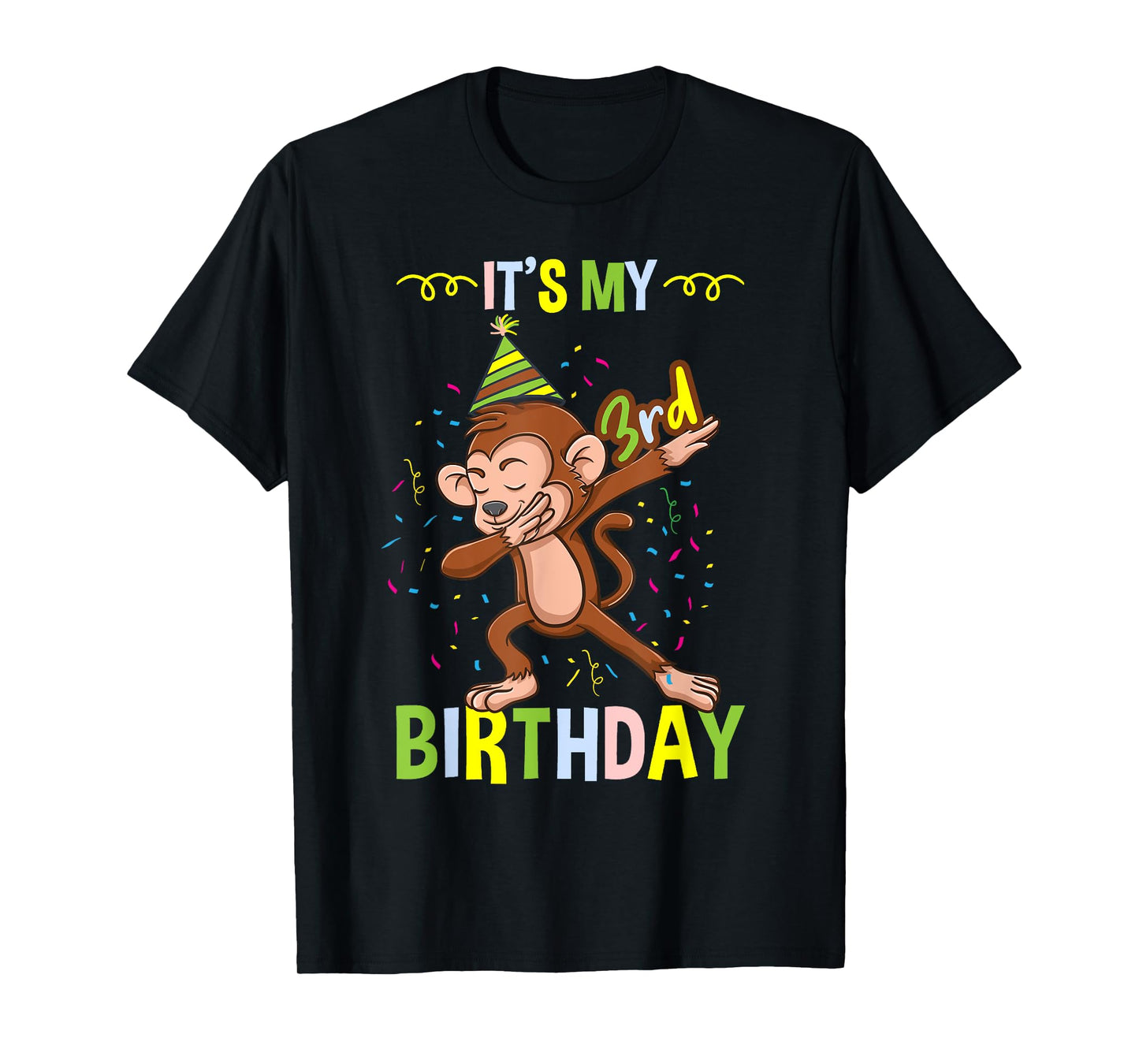 Its My 3rd Birthday Monkey T-Shirt