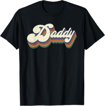 Daddy Gifts Retro Vintage Father's Day Daddy T-Shirt