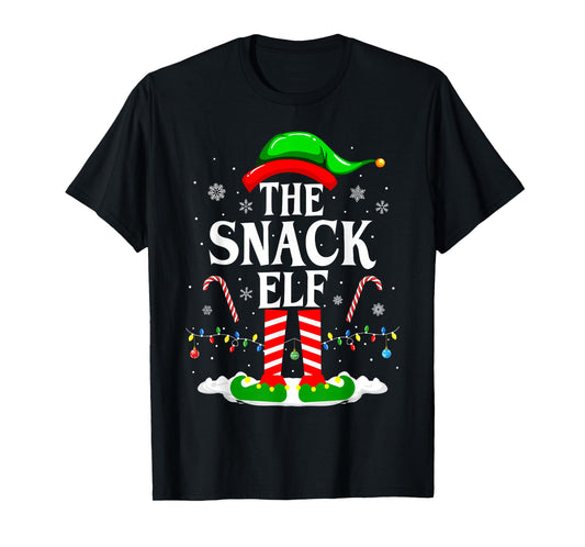 The Snack Elf Xmas Funny Matching Family Group Christmas T-Shirt