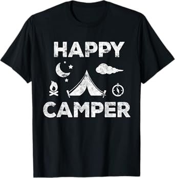 Happy Camper T-Shirt - Camping Shirt