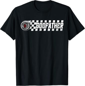 Birthday Party Matching Family Pit Crew Race Car Godfather T-Shirt