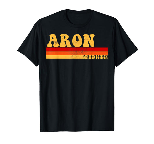ARON Name Personalized Idea Men Retro Vintage ARON T-Shirt