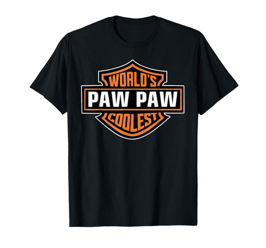 Mens World's Coolest PAW PAW Best Dad In The World Father's Day T-Shirt