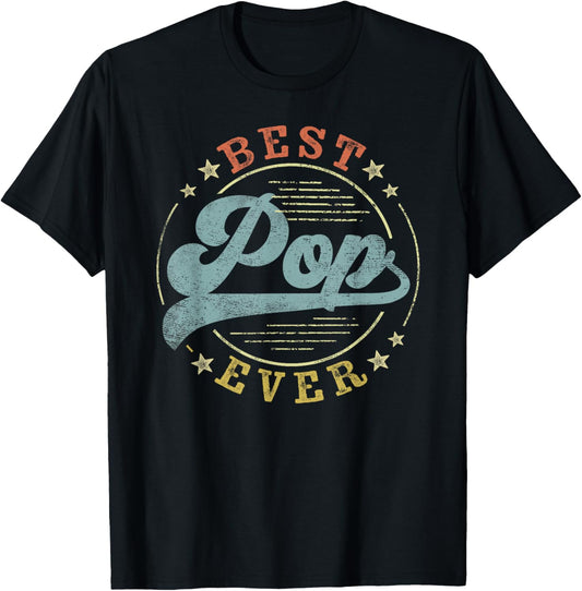 Best Pop Ever Father's Day Pop Gifts Vintage Emblem T-Shirt