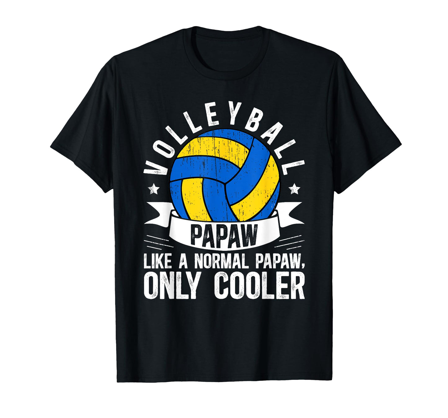 Cool Volleyball Papaw Of A Volleyball Player Papaw T-Shirt