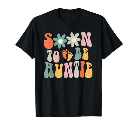 Soon To Be Auntie Gifts Pregnancy Announcement Aunt To Be T-Shirt