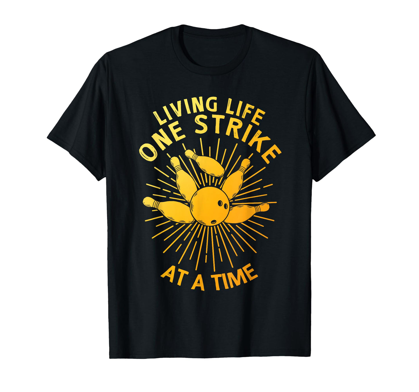 Cool Bowling Art For Men Women Kids Strike Team Gag Bowler T-Shirt