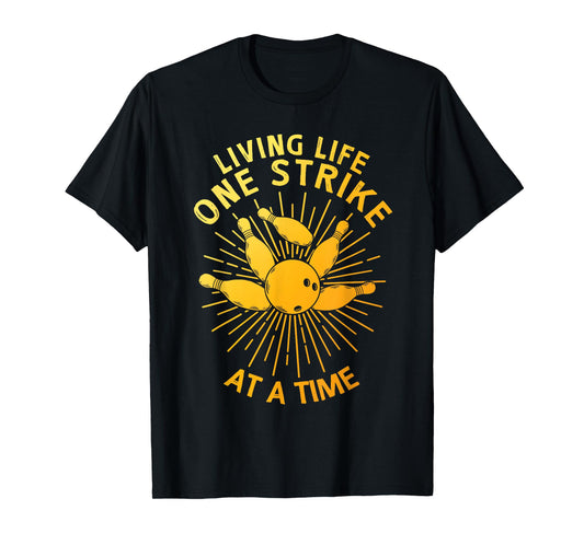 Cool Bowling Art For Men Women Kids Strike Team Gag Bowler T-Shirt