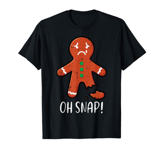 Christmas Gingerbread Broken Leg Oh Snap Xmas Men Women Kids T-Shirt