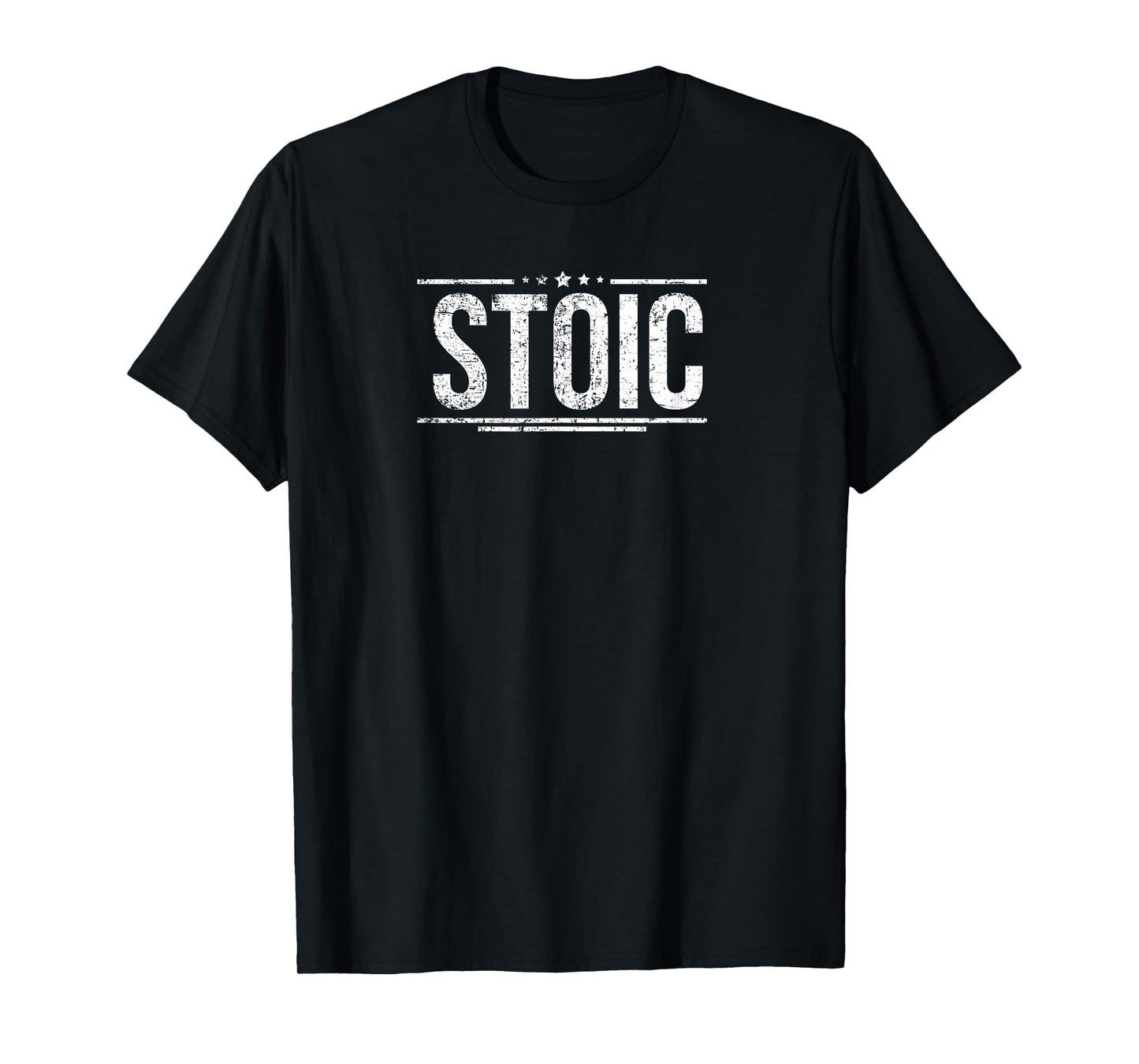 Stoic T-Shirt | Simple Stoicism Phrase Tee Gift T-Shirt
