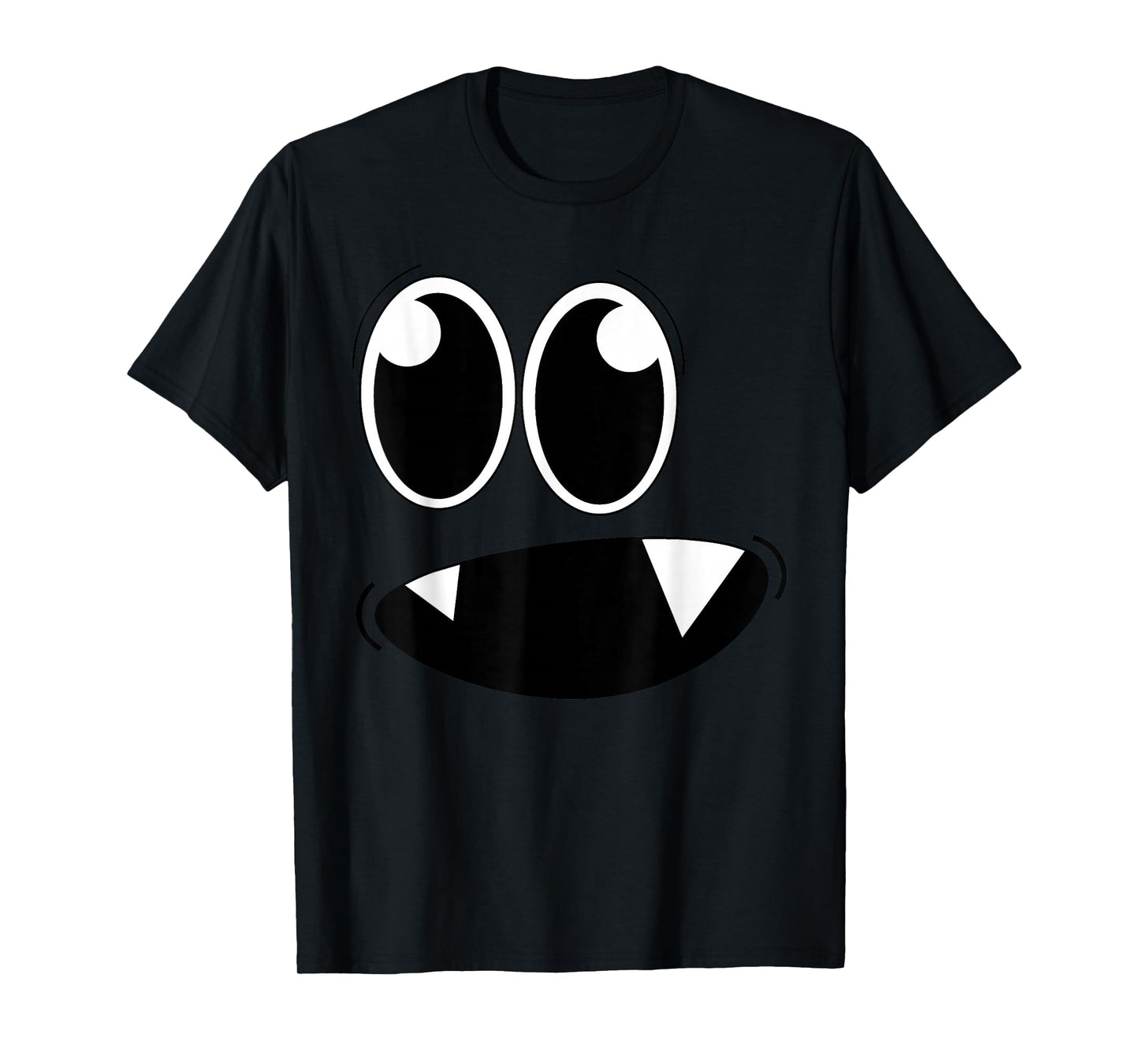 Cute Monster Face Halloween Costume Zombie Men Women Kid T-Shirt