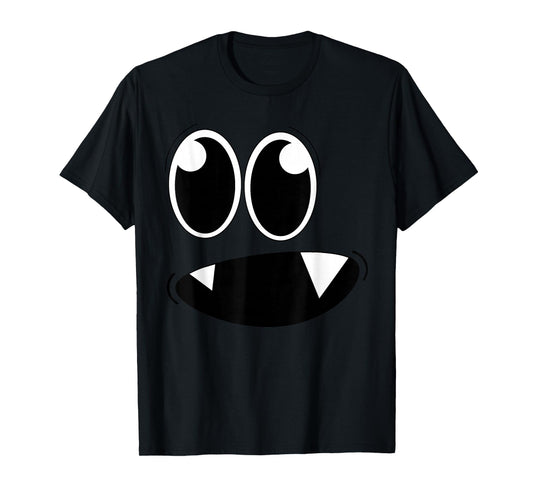 Cute Monster Face Halloween Costume Zombie Men Women Kid T-Shirt