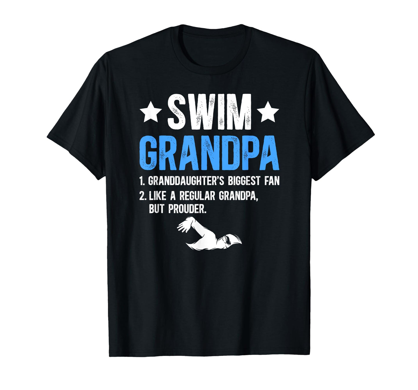 Swim Grandpa Definition Swimming Grandpa Swimmer Grandfather T-Shirt