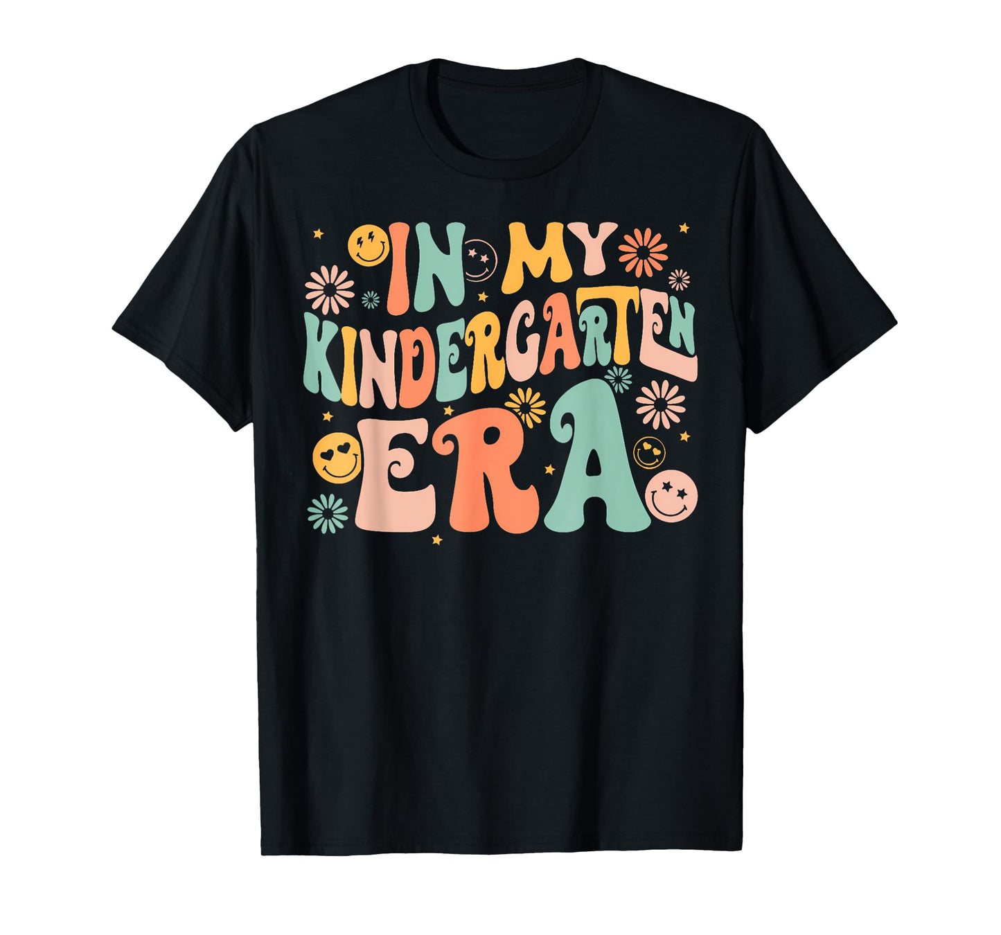 In My Kindergarten Era Retro Back to School Teacher Student T-Shirt