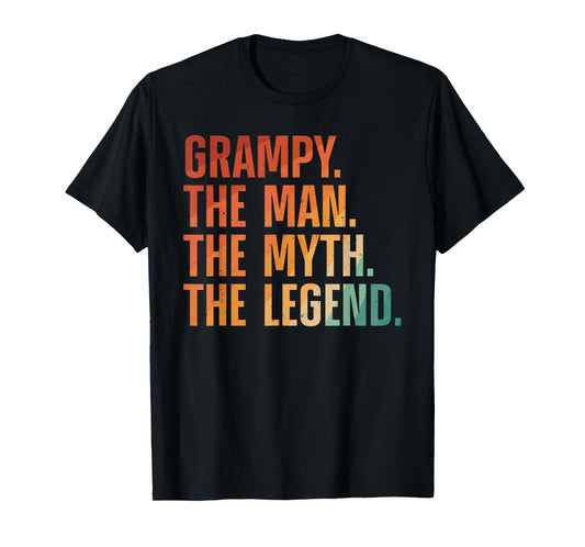 Grampy Design For Grandpa Grandfather From Grandkids Grampy T-Shirt
