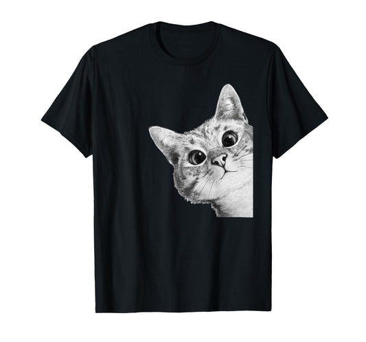 Cute Adorable Kitty Cat T-Shirt for Men Women Girls Kids