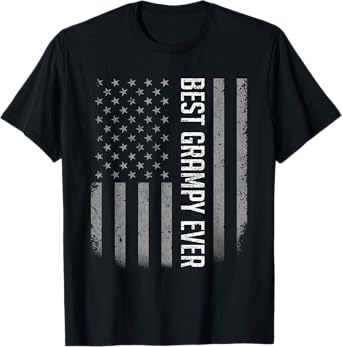 Best Grampy Ever American Flag Shirt Gifts For Father's day T-Shirt