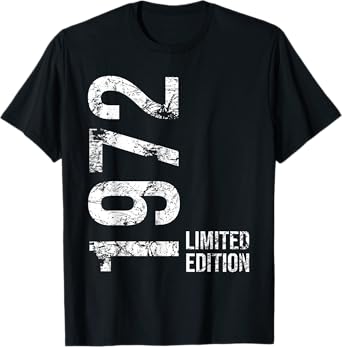 53rd Birthday 53 Years Old Man Woman Vintage 1972 T-Shirt
