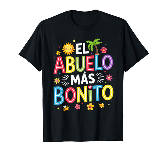 Spanish El Abuelo Más Bonito Father's Day Grandpa T-Shirt