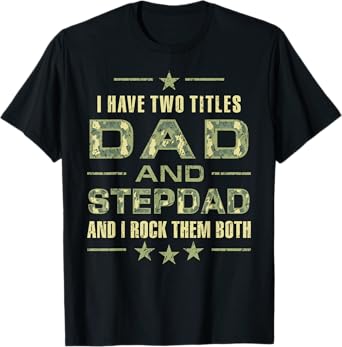 Best Dad and Stepdad Funny Christmas From Wife For Husband T-Shirt