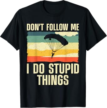 Cool Skydiving Art For Men Women Skydiver Skydive Sky Diving T-Shirt