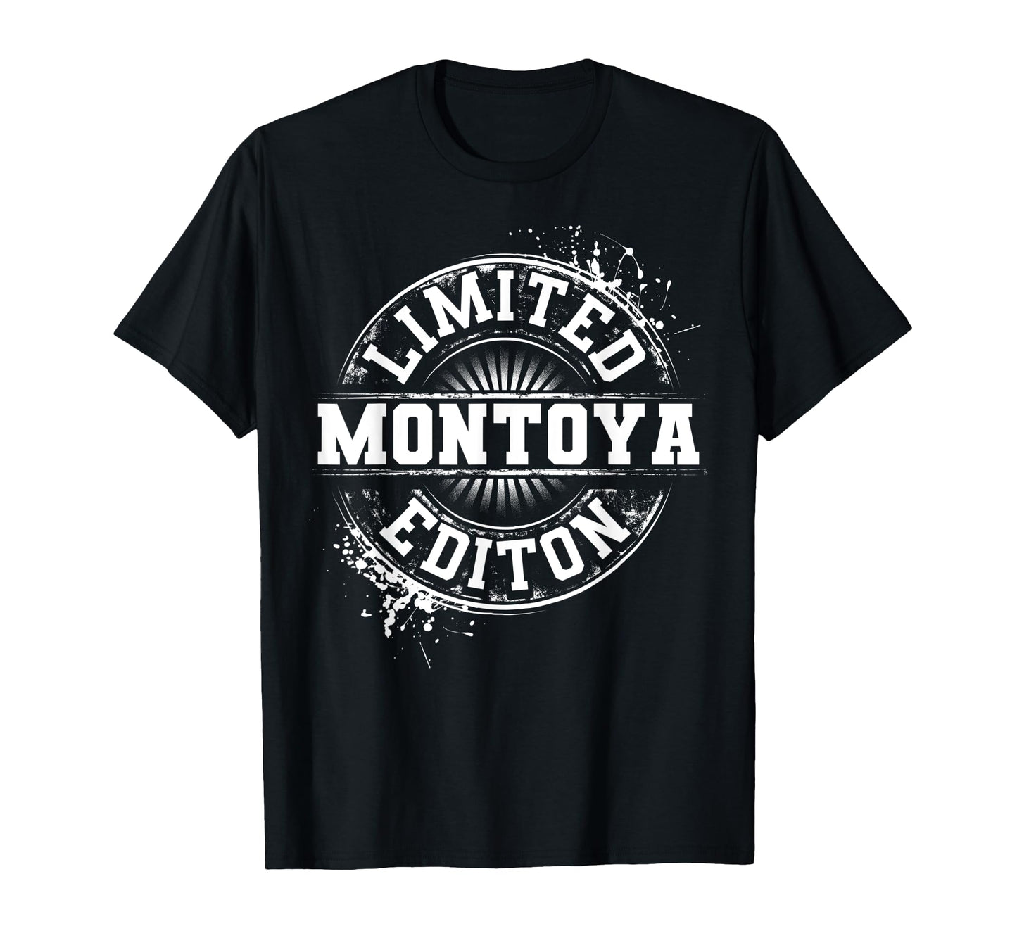 MONTOYA Funny Surname Family Tree Birthday Reunion Gift Idea T-Shirt