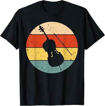 Vintage Cello Art For Men Women Cellist Music Love Musicians T-Shirt