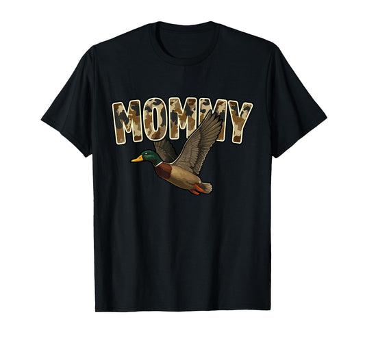 Camouflage Vintage Mallard Duck Retro Camo Hunting Mommy T-Shirt