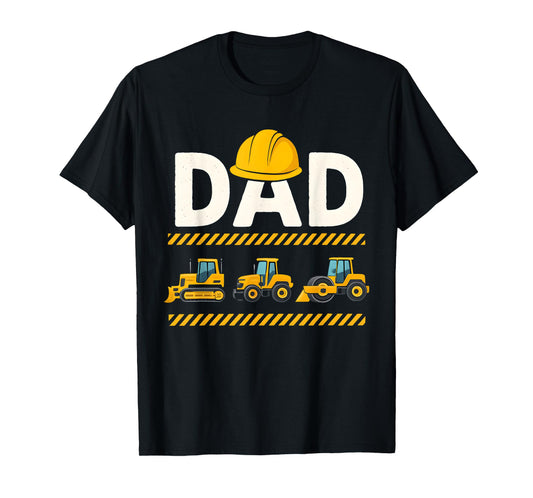 Funny Dad Construction Excavator Kids Matching Family T-Shirt