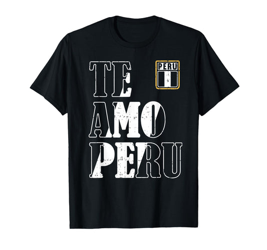 Peru TShirt Te Amo Peru I Love Peru Men Women & Kids Red T-Shirt