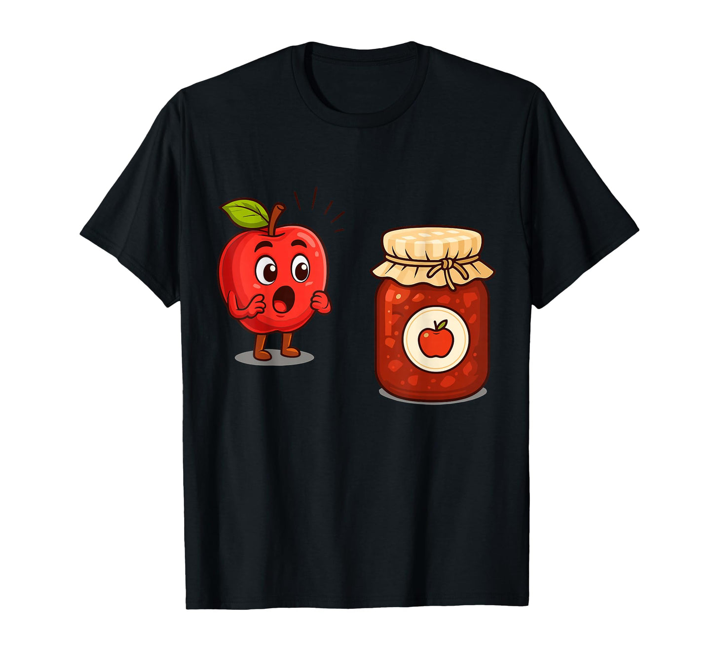 Funny Apple Jam Cute Shocked Fruit Humor Apple Orchards T-Shirt