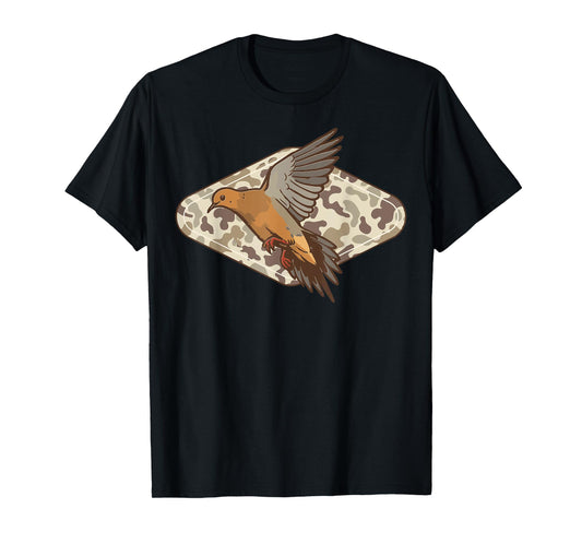 Dove Hunting Old Camo Hunter Camouflage Men Dad Grandpa Gift T-Shirt
