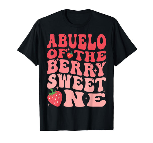 Abuelo Of The Berry Sweet One 1st Birthday Strawberry T-Shirt