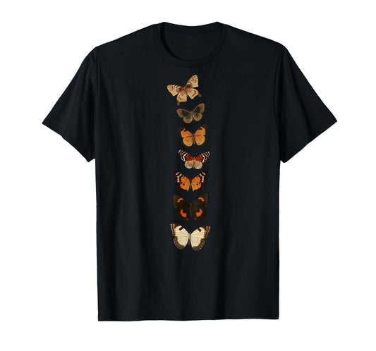 Cute Butterfly Spine Butterflies On Back Summer Women Casual T-Shirt