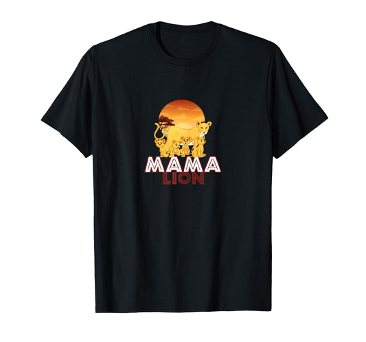Mama Lion T-Shirt - Big Cat Family Mother Children Tee T-Shirt