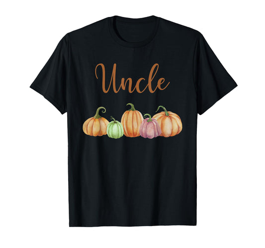 Uncle of Little Pumpkin First Birthday Autumn Pumpkin T-Shirt