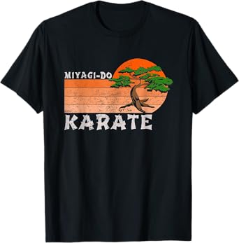 Miyagi-Do Karate Funny Vintage Karate Bonsai Tree T-Shirt T-Shirt